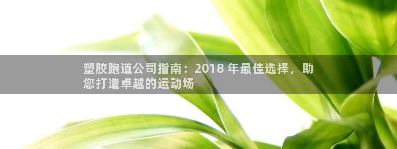 K66凯时国际平台官网：塑胶跑道公司指南：2018 年最佳选择，助
您打造卓越的运动场